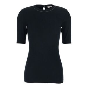 Brunello Cucinelli Women Ribbed 3/4 Sleeves Tshirt